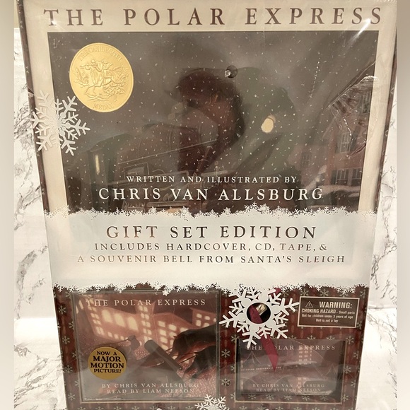 *NEW* The Polar Express - Gift Set Edition, Hardcover Book, CD, Tape & Bell - Picture 1 of 5